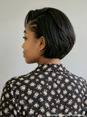 Full lace wig pixie cut black