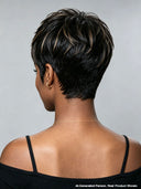 Glueless Pixie wig brown highlight for black woman