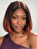 Straight bob 2X6 lace closure the luxe brown 100% Human Hair