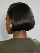 The luxe Straight bob 13X6 lace front Natural Black 100% Human Hair