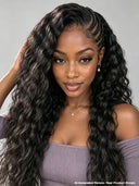 Lace front 13x6 Braided hairstyle wig Updo 30 inch curly wave 100% Human Hair