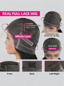 Full lace or machine made pixie wig curly wave