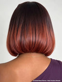 Straight bob 2X6 lace closure the luxe brown 100% Human Hair