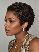 Pixie wig Lace front 13x4 Brown 100% Human Hair