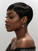 Glueless wig pixie cut for black woman