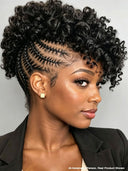 Braided wig Full Lace Pre-styled Updo for black woman