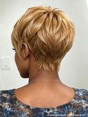 Ready to go honey pixie cut wig 100% Human Hair