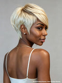 Full lace wig pixie cut blonde for black woman