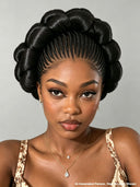 Full Lace with Braided wig for wedding