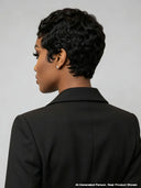 Glueless Pixie wig finger wave chioma