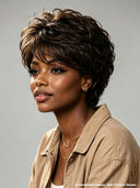Lace front 13x4 Pixie wig black with baby Hair