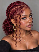 Full Lace wig Pre-styled black Braided wig for black women