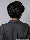 Pixie wig Lace front 13x4 black wavy 100% Human Hair