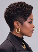 Black Lace front 13x4 Side Pixie Wig-1020