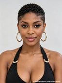 Full lace pixie wig 4 color super curly for black women