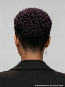 Full lace pixie wig purple bouncy curly 
