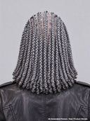 Full Lace Braided wig salt and pepper ready to go