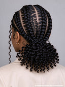 Full Lace wig black Braided wig Pre-styled