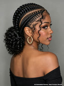 Full Lace wig Pre-styled black Braided wig for black women