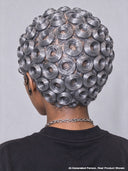 Full lace pixie cut wig finger wave 5 color middle part