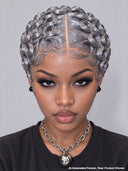 Full lace pixie cut wig finger wave 5 color middle part