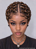Full lace pixie cut wig finger wave 5 color middle part
