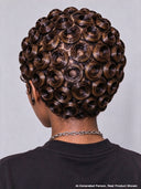 Full lace pixie cut wig finger wave 5 color middle part