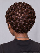 Full lace pixie cut wig finger wave 5 color middle part
