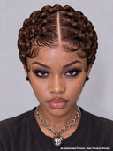 Full lace pixie cut wig finger wave 5 color middle part