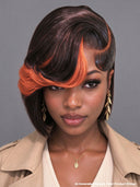Lace front 13x6 Wig bob side part orange highlight
