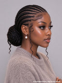 Full Lace wig Braided  Black  for black woman