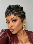 Full lace Wig Natural Black Bleached Knot Quick Weave Wig 100% Human Hair