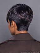 Glueless Pixie wig brown highlight 100% human hair