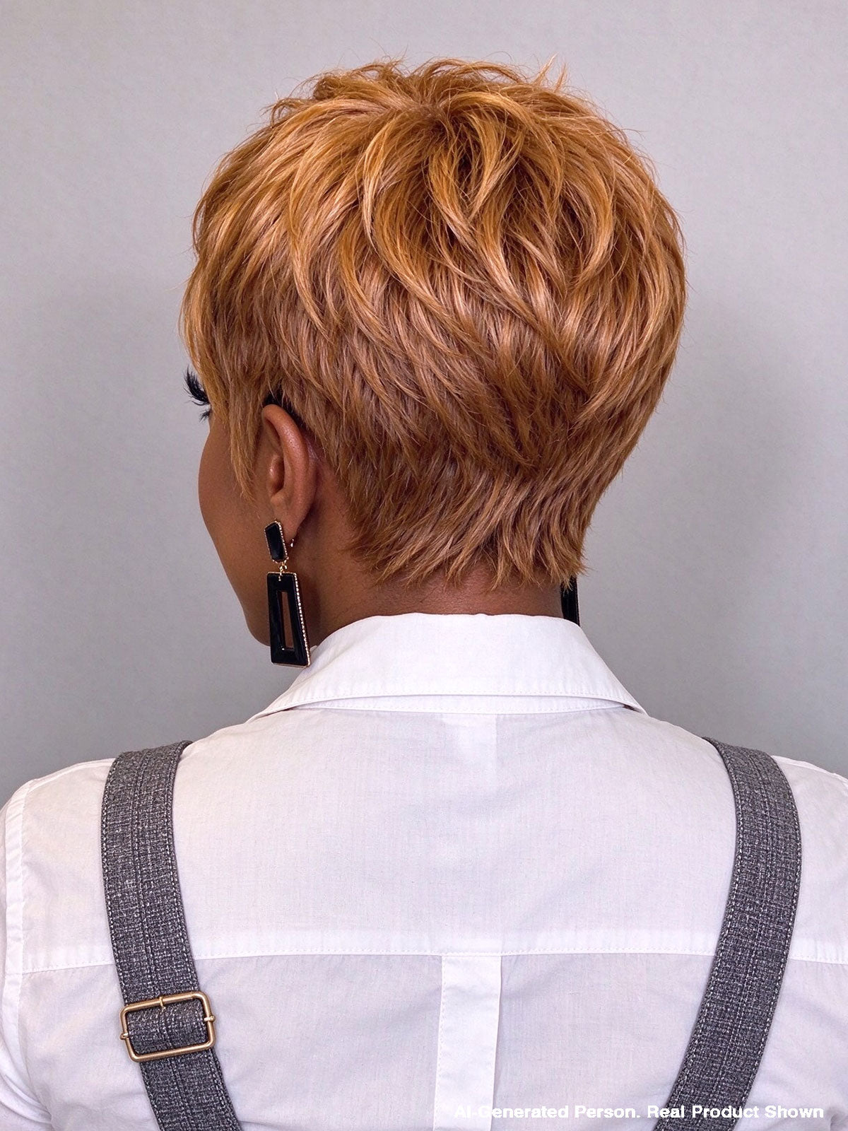 Machine made ready to go pixie cut wig honey – Hairisay