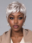Ready to go Silver-white pixie cut wig