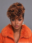 Lace front 13x4 pixie afro curly mix color TWA wig