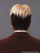 Ready to wear Pixie cut wig black mxite blonde 100% Human Hair