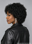 Special Offer Glueless Wig Machine Made pixie cut curly wave with bangs Natural Black 100% Human Hair