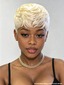 Pixie cut wig Glueless wig straight blonde 613# 100% Human Hair