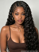 13x4 Lace wig updo braided hairstyles black curly wave 26 inch 100% Human Hair