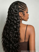 13x4 Lace wig updo braided hairstyles black curly wave 26 inch 100% Human Hair