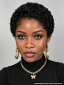 HD Lace front 13x4 Pixie cut Wig ready to go Pre-cut lace curly wave 100% Human Hair