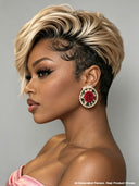 Full lace wig pixie quick weave 100% Human Hair