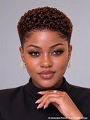 Full lace brown ready to go pixie cut wig