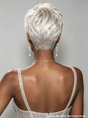 Pixie cut wig silver gray Glueless wig straight 100% Human Hair