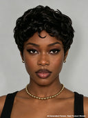 Ready to go glueless wig black pixie cut wig 100% Human Hair