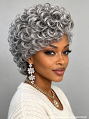 Lace closure 5x5 Pixie wig Elegant Salt and Pepper 