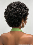 Lace front 13x4 wig Pixie wig black quick weave 100% Human Hair