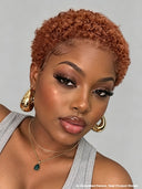 Pixie wig Lace front 13x4 wig afro brown 100% Human Hair