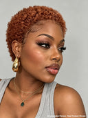Pixie wig Lace front 13x4 wig afro brown 100% Human Hair